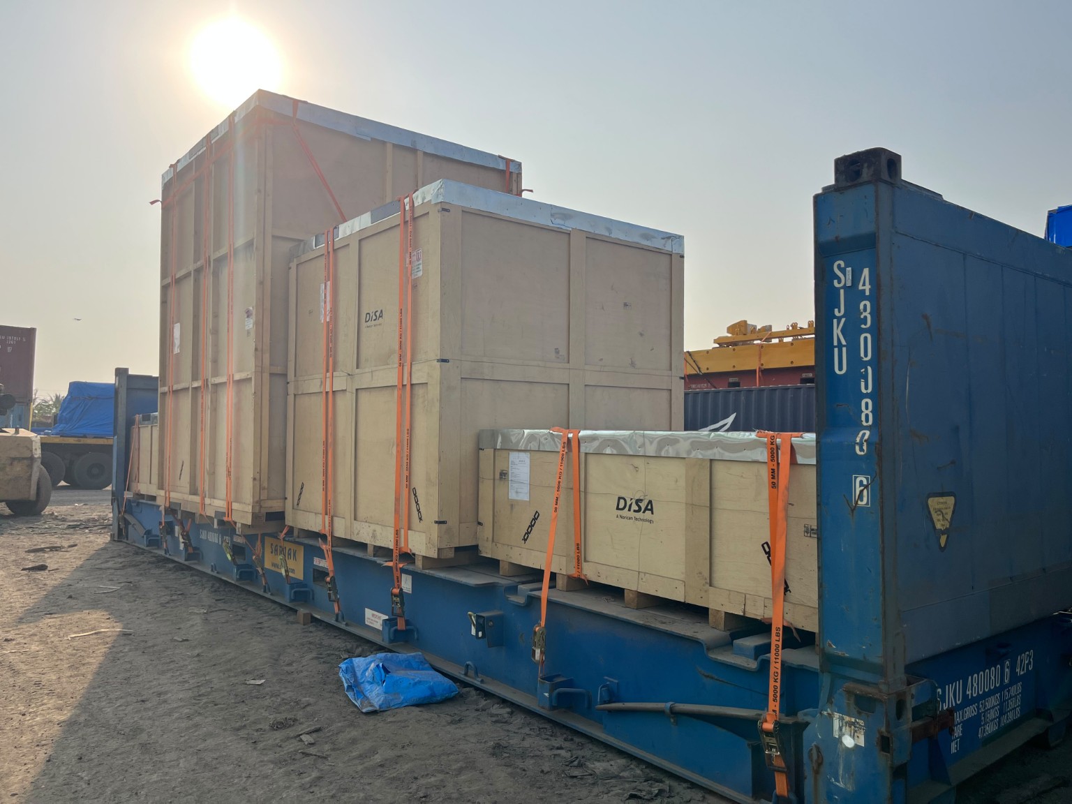 Project cargo at container terminal